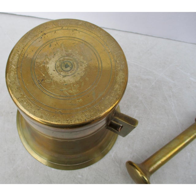 American Antique Bronze Mortal and Pestal For Sale - Image 3 of 7