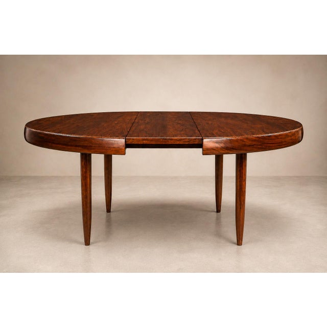 Mid-Century Modern Extendable Rosewood Dining Table by Jorge Jabour, Brazilian Modern, 1950s For Sale - Image 3 of 18