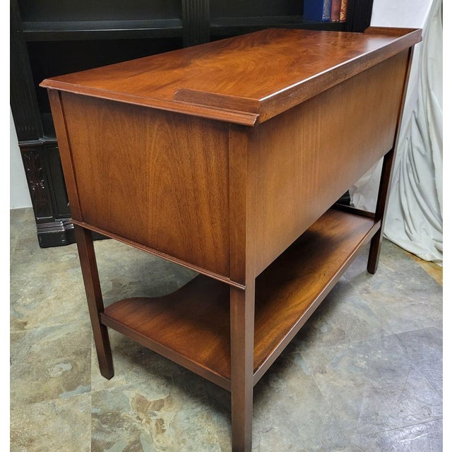 English Mahogany Silverware Server Chest Buffet by Bevan Funnell, Reprodux For Sale - Image 10 of 12