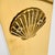 Vintage Brass Wall Mounted Match Stick Holder With Scallop Shell For Sale - Image 4 of 9