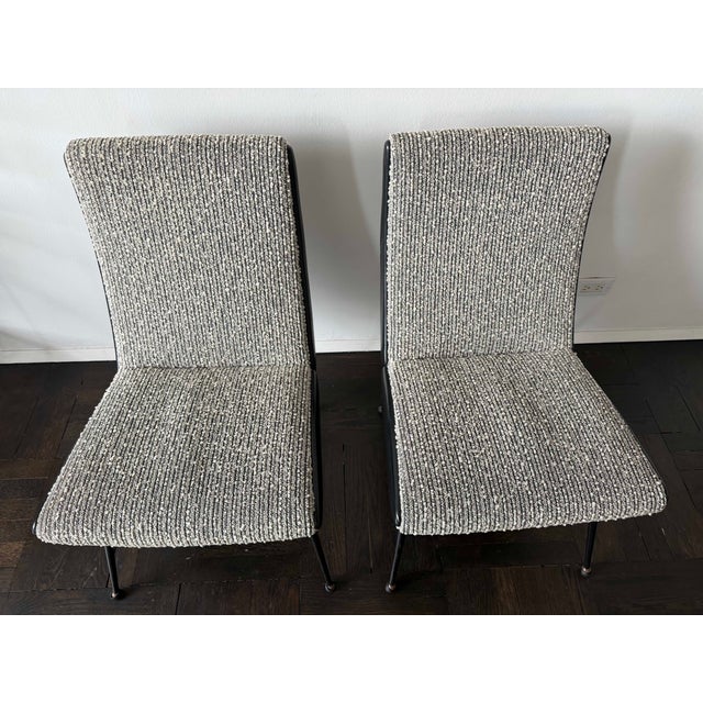 Pierre Paulin 1950s Attributed to Pierre Paulin Chairs (Pair) Model Cm145 For Sale - Image 4 of 13