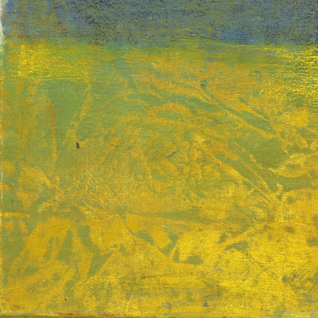 Awh 338 - Abstract Minimalist Textured Layered Colorfield Oil Painting on Canvas Original Artwork by Bernhard Zimmer For Sale - Image 4 of 8