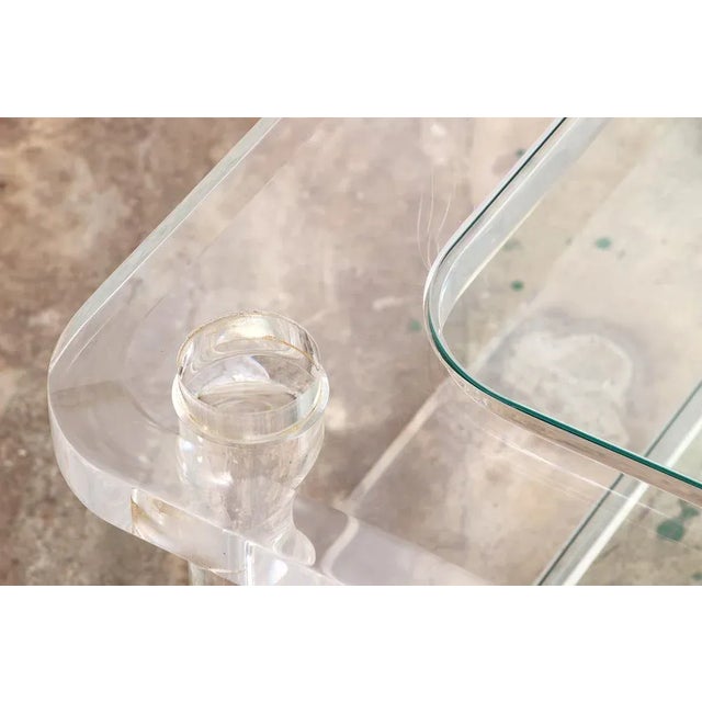 French Coffee Table in Acrylic Glass from Maison Roméo, 1970s For Sale - Image 5 of 12