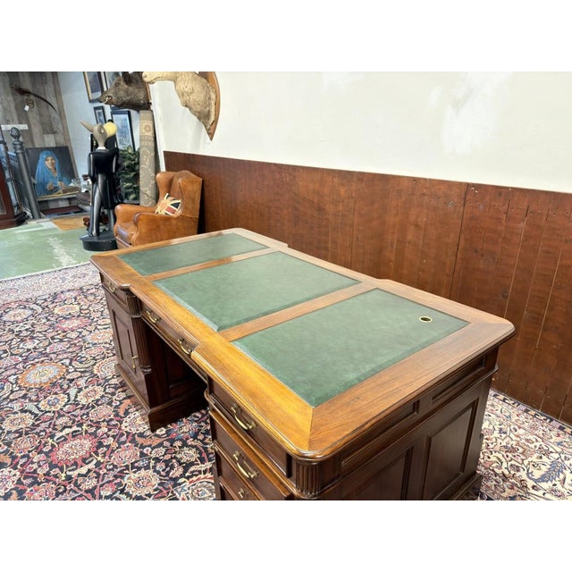 English Chesterfield Desk in Teak For Sale - Image 17 of 18
