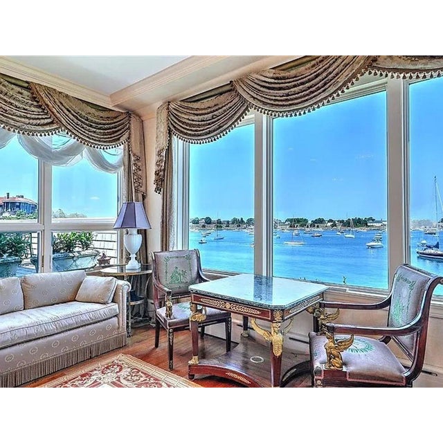 Traditional French Empire Revival, Center Table, Bronze, Mahogany, Marble, France, 19th C. For Sale - Image 3 of 15