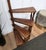 Mid-Century Italian Carved Walnut Wood and Leather Spiral Four-Step Library Ladder, 1950s For Sale - Image 4 of 8