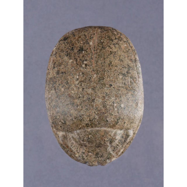 18th Dynasty Ancient Egyptian Carved Diorite Stone Heart Scarab, Circa 1500–1300 Bce For Sale - Image 14 of 18