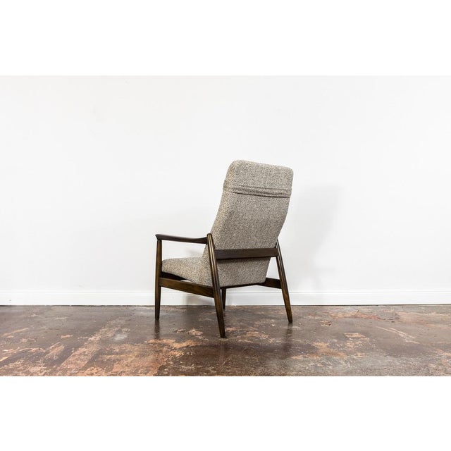 1960s Mid-Century High Back Armchair by Edmund Homa, 1960s For Sale - Image 5 of 14