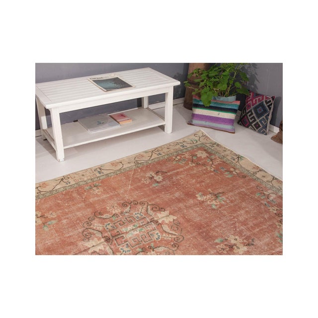 Vintage Turkish Oushak Rug - 5`4" X 8`2" For Sale In Los Angeles - Image 6 of 6