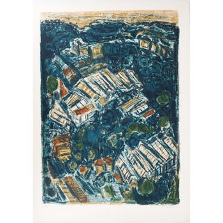 André Cottavoz, the Green Greenhouses of the South (vallauris), 1973, Original Lithograph For Sale
