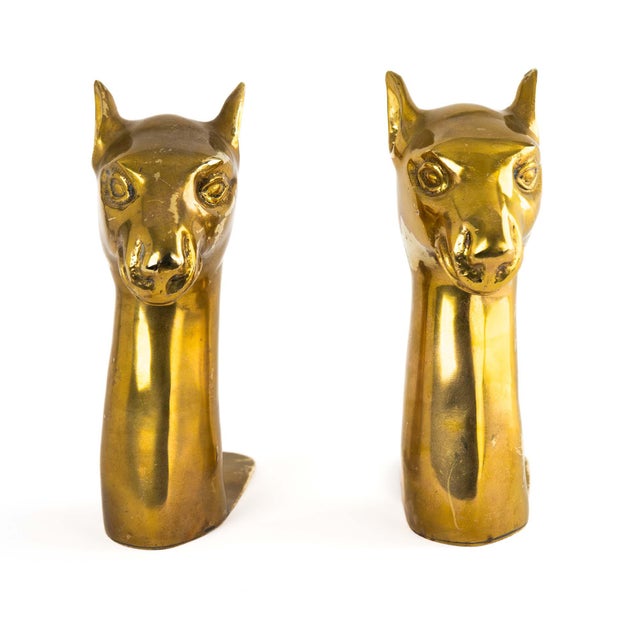 Vintage Brass Llama Bookends by Sarreid - A Pair For Sale - Image 9 of 15