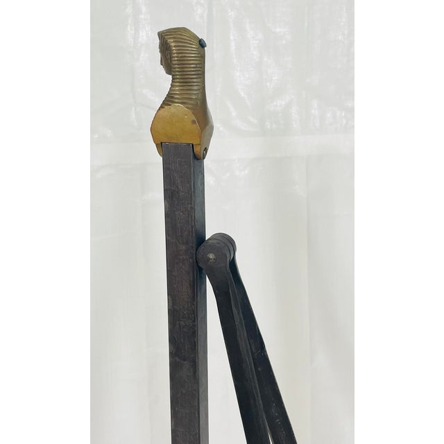 Dark Gray Pair of Sculptural Bronze & Steel Stands by Marcello Mioni, Italy, 1970s For Sale - Image 8 of 18