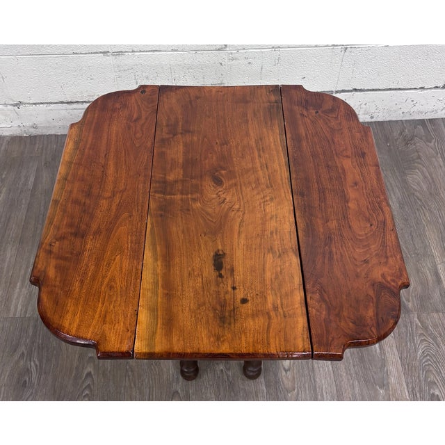 19th Century Antique 19th Century Walnut Pembroke Drop Leaf Table For Sale - Image 5 of 10