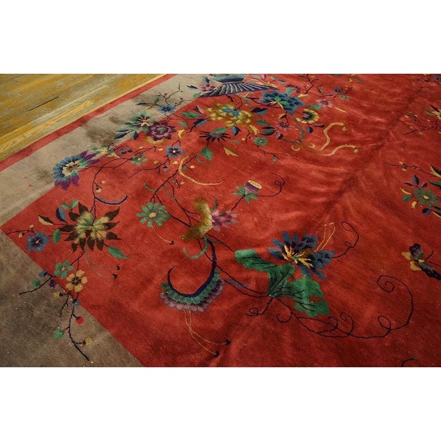 Textile 1920s Chinese Art Deco Carpet ( 9' X 13'9" - 275 X 420 ) For Sale - Image 7 of 9
