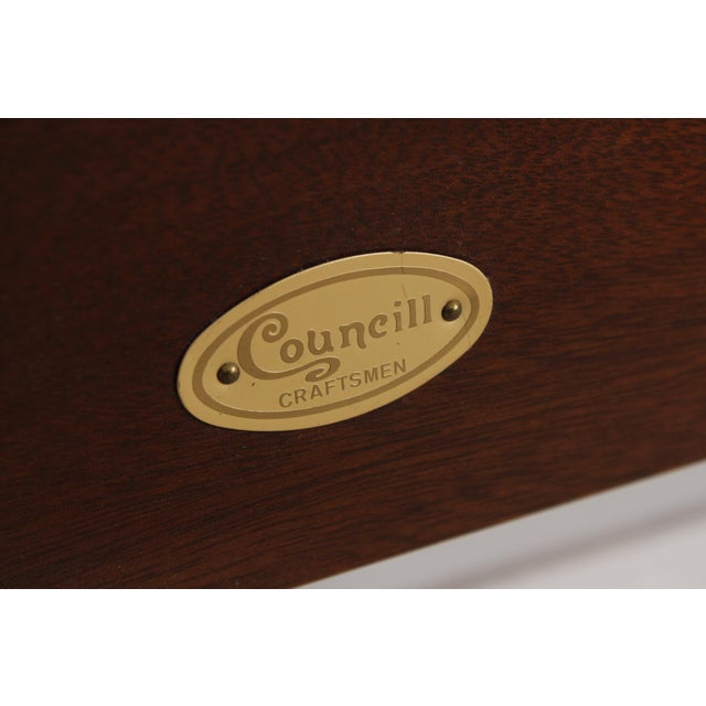 Councill Craftsmen King Size Mahogany Pencil Point Bed For Sale - Image 16 of 16