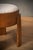 Art Deco Round Ottoman in Ash and White Boucle, 1990 For Sale - Image 6 of 10