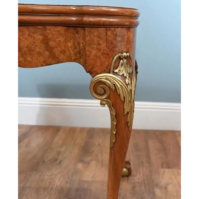 Queen Anne Games Table Console in Walnut from Epstein and Co., 1890s For Sale - Image 6 of 11