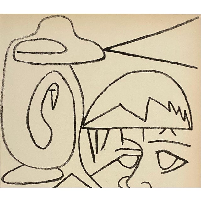 Rare vintage limited edition stone lithograph printed at Mourlot in Paris. This edition was signed in the portfolio and is...