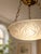 French Art Deco Hanging Light with Molded Glass Shade, 1933 For Sale - Image 4 of 9