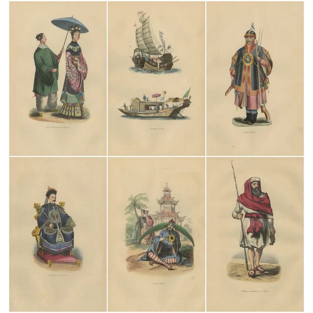 Wahlen, Chinese Cultural Figures: Dress and Traditions, 1844, Print For Sale