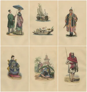 Wahlen, Chinese Cultural Figures: Dress and Traditions, 1844, Print