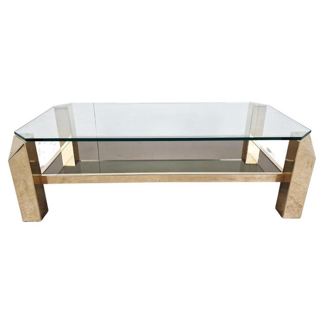 Vintage Golden Coffee Table, 1970s For Sale - Image 12 of 12