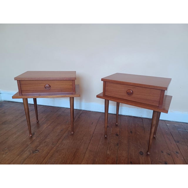 Bedside Tables, 1960s, Set of 2 For Sale - Image 3 of 11