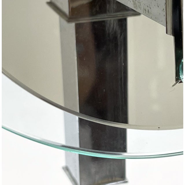 Art Deco Chrome & Glass Chandelier, 1920s For Sale - Image 10 of 15