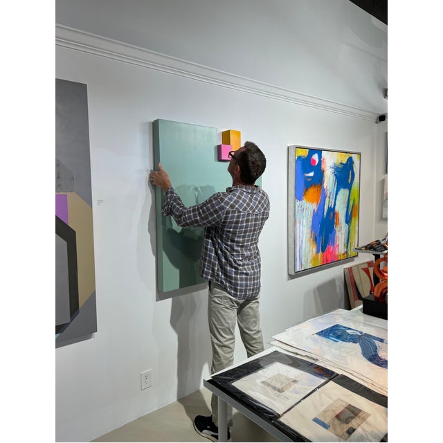 Paint William Finlayson Jr. Modern Acrylic Painting on Panel Titled: "2 Birds in a Tree" 2021 For Sale - Image 7 of 10