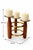 Mid-Century Modern Scandinavian Teak and Brass Circular Candleholder, 1960 For Sale - Image 3 of 10