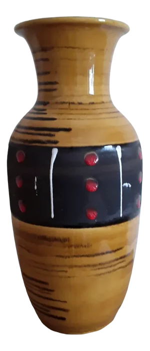 Vintage Glazed Ceramic Vase, Germany, 1970s