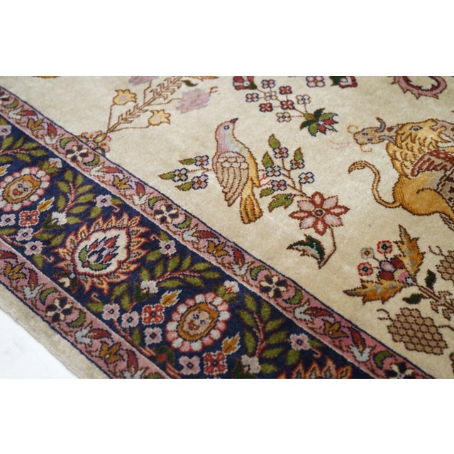 Vintage Cashmere Rug 3'3'' X 5'1'' For Sale - Image 4 of 9