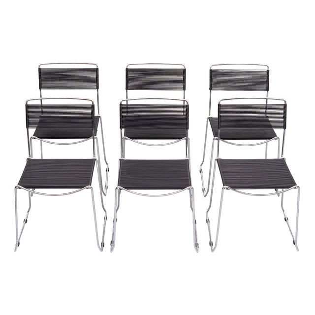 Vintage Italian Spaghetti Chairs by Giandomenico Belotti for Allias, 1980s, Set of 6 For Sale