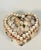 Coastal Antique Sea Shell Sailors Valentines Heart Shape Ring Box For Sale - Image 3 of 5