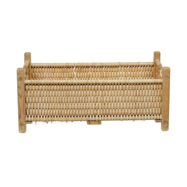 Scandinavian Hand Woven Pine Basket, 1890 For Sale - Image 6 of 8