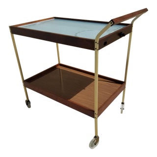 Vintage Salton Mid Century Serving Bar Cart For Sale