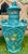 Rare Pair of Chinese Turquoise-Ground Fahua Ware Octagonal Lidded Vases, Ming For Sale - Image 11 of 18