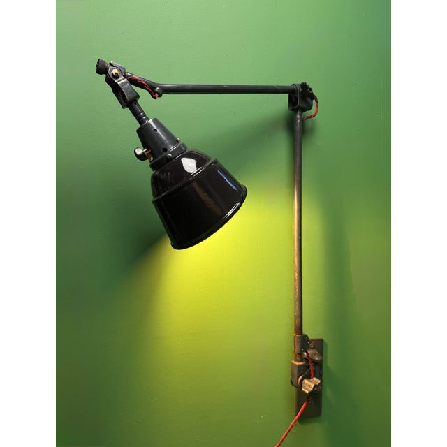 Vintage Wall Mounted Task Lamp by Curt Fischer for Midgard, 1930s For Sale - Image 10 of 11