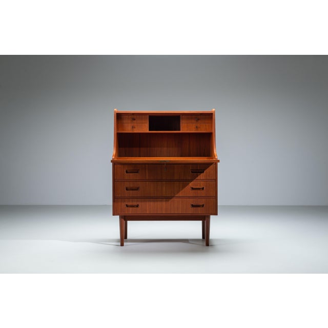 Mid-Century Danish Secretary by Gunnar Nielsen Tibergaard, 1960s For Sale - Image 4 of 18