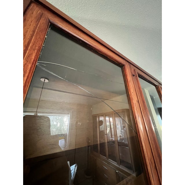 Wood 1950s Broyhill Sculptra China Cabinet For Sale - Image 7 of 7