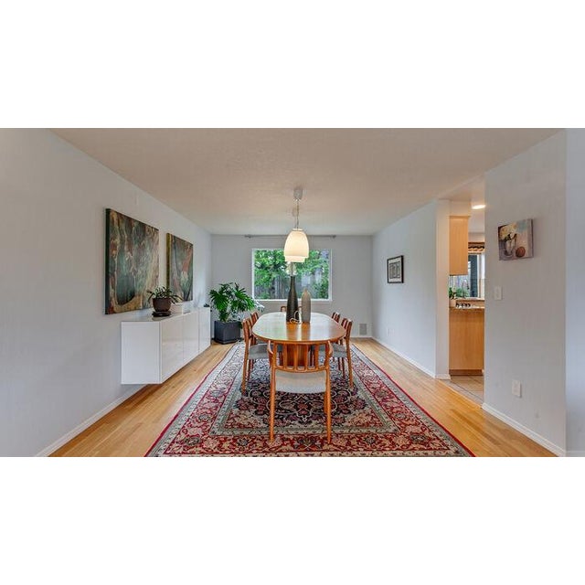 1980s Mid Century Modern Danish Dining Set by Skovby for Table and Niles Moller for Chairs 2 Model 66 and 4 Model 83 For Sale - Image 5 of 7