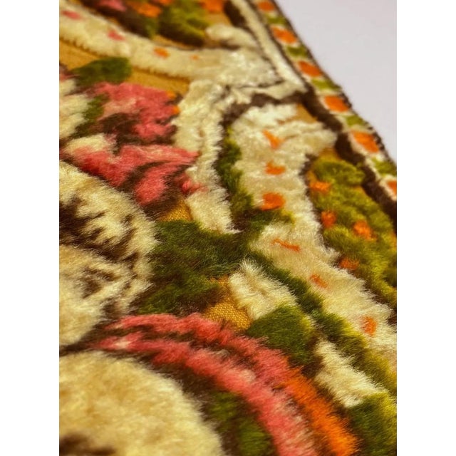 1960s Mid-Century Chenille Tapestry, Italy, 1960s For Sale - Image 5 of 10