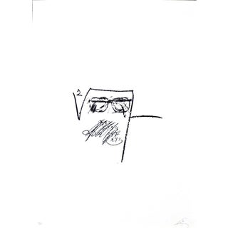 Antoni Tapies, M.ojos y cruz 6, 1975, Lithograph For Sale