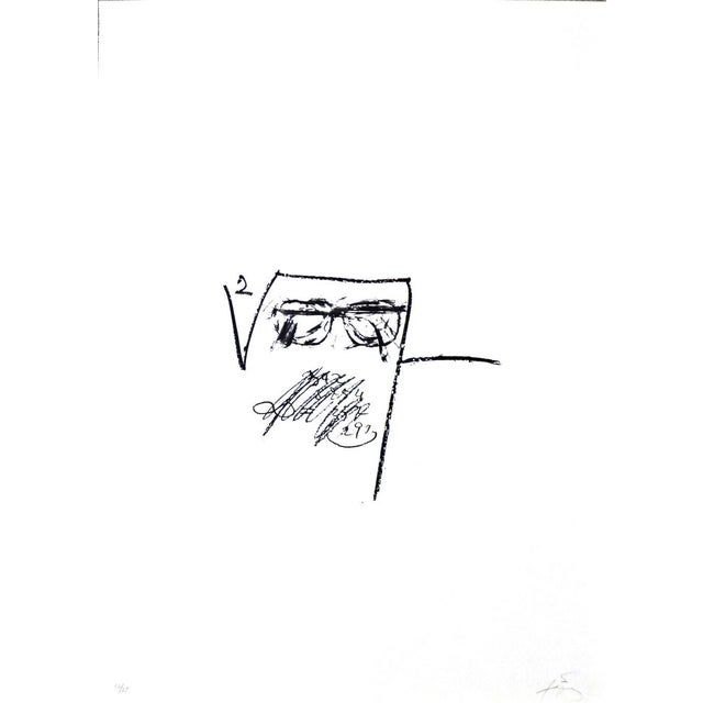 Antoni Tapies, M.ojos y cruz 6, 1975, Lithograph For Sale