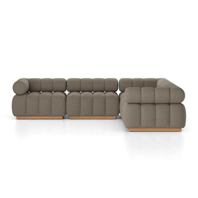 Four Hands Roma Outdoor 5 Piece Sectional, Alessi Fawn For Sale - Image 4 of 7
