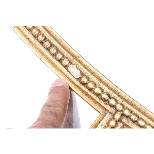 Authentic Friedman Brothers Adams Style Segmented Oval Gilt Mirror For Sale - Image 12 of 13