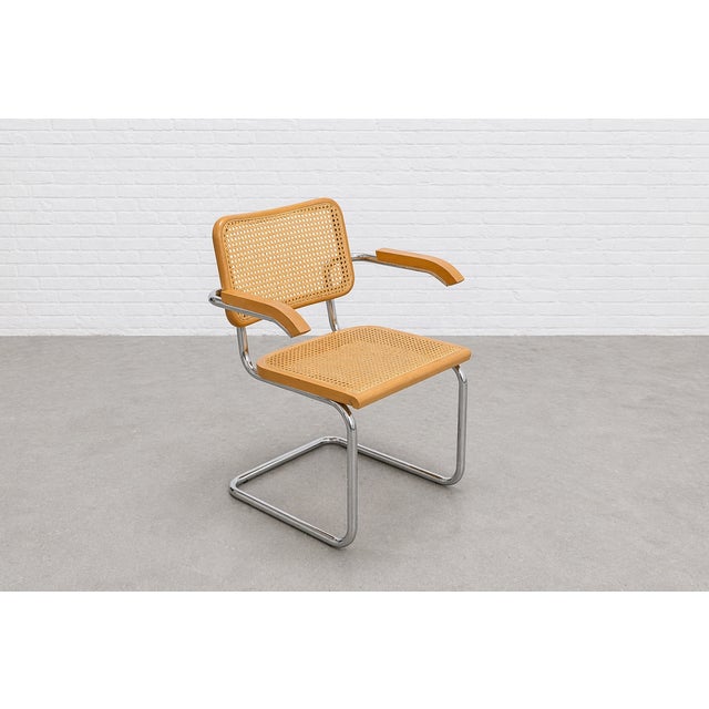 1970s Marcel Breuer Cesca Styled Mid Century Modern Dining Chairs, a Pair For Sale - Image 5 of 11