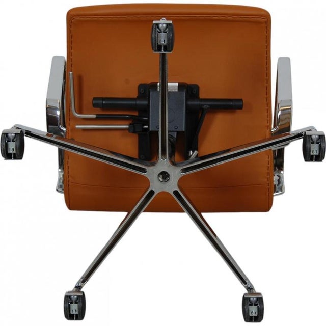 Oxford Office Chair in Cognac Nevada Anilin Leather For Sale - Image 12 of 14