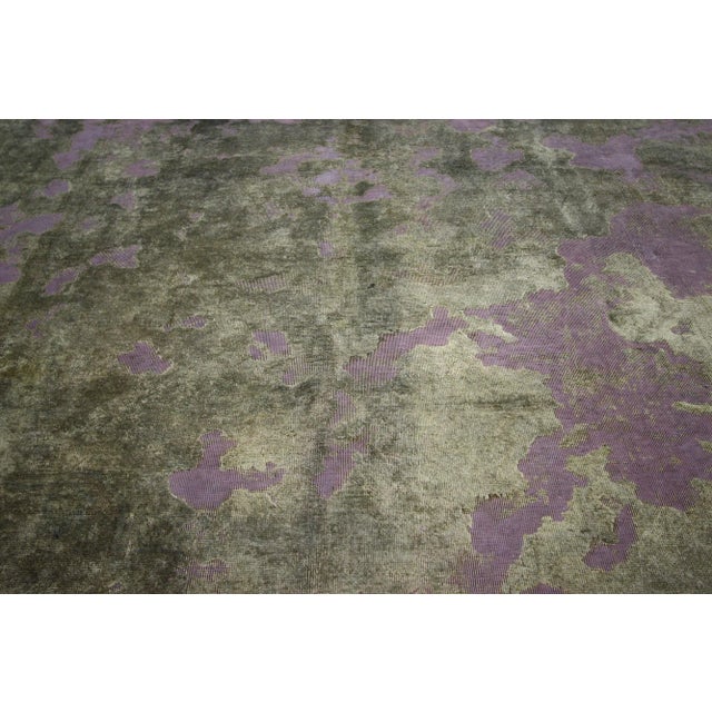 Vintage Turkish Purple and Gray Contemporary Rug - 06'03 X 09'09 For Sale - Image 4 of 7