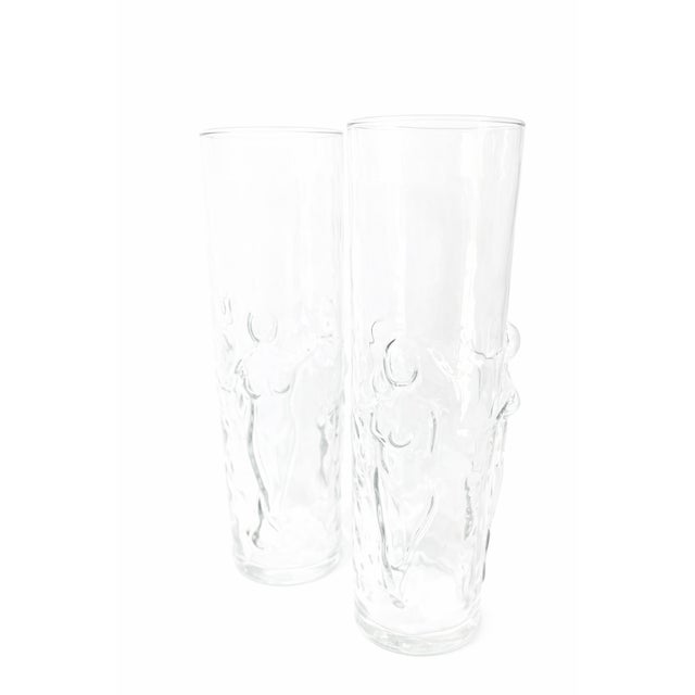 Libbey Glass Co. Vintage Libbey “La Femme” Highball Glasses – Set of 12 Sculptural Mid-Century Cocktail Glasses For Sale - Image 4 of 6